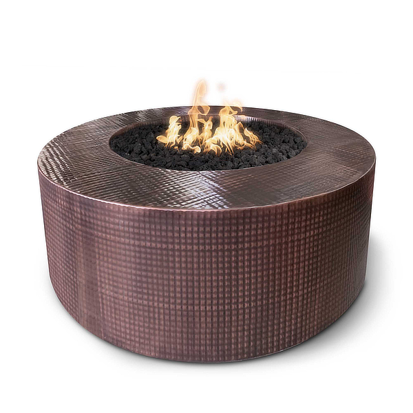 Unity Hammered Copper Fire Pit Woodland Direct